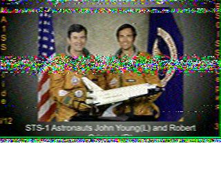 ISS SSTV image received April 10, 2026 at 16:19 UTC